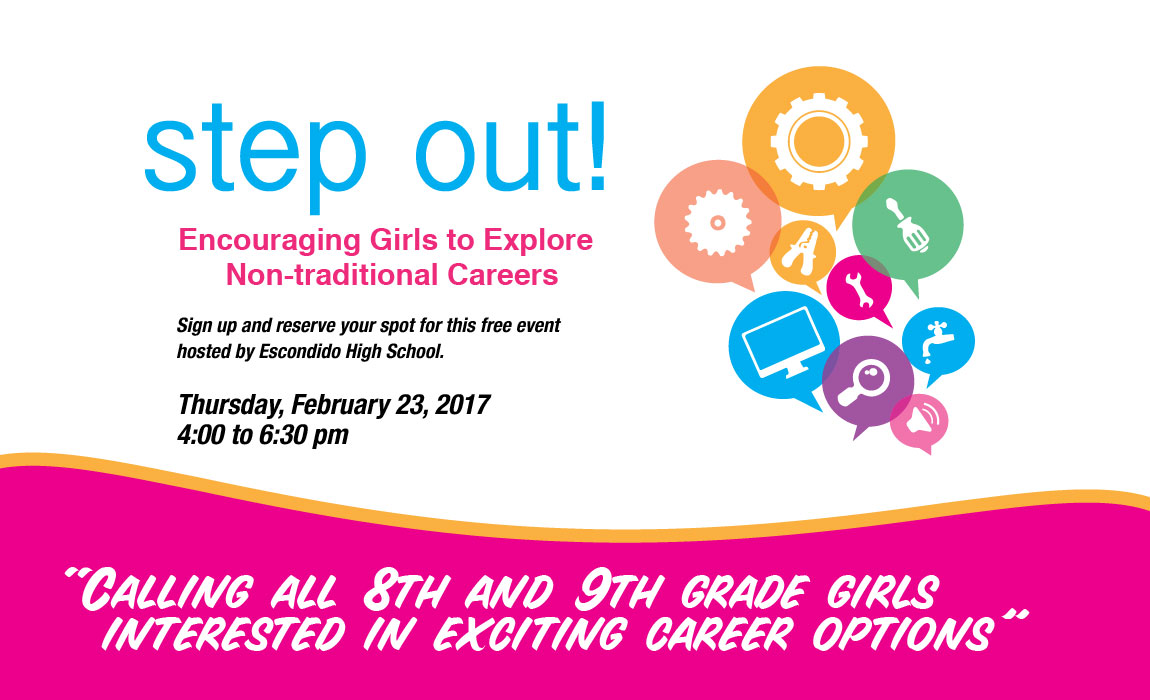 Step Out! Calling All 8th & 9th Grade Girls Interested in Exciting Career Options