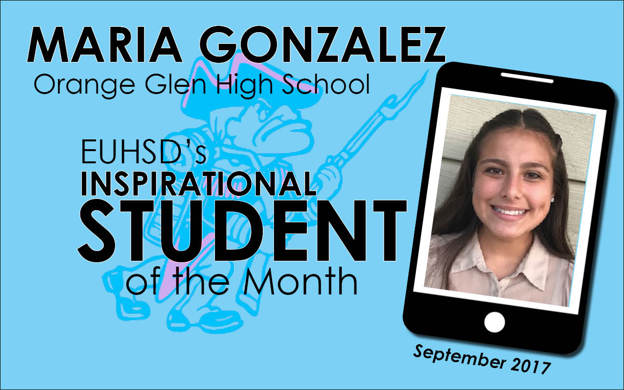 EUHSD Inspirational Student of the Month: Maria Gonzalez