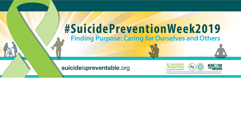 Suicide Prevention Awareness Week – September 9 -13